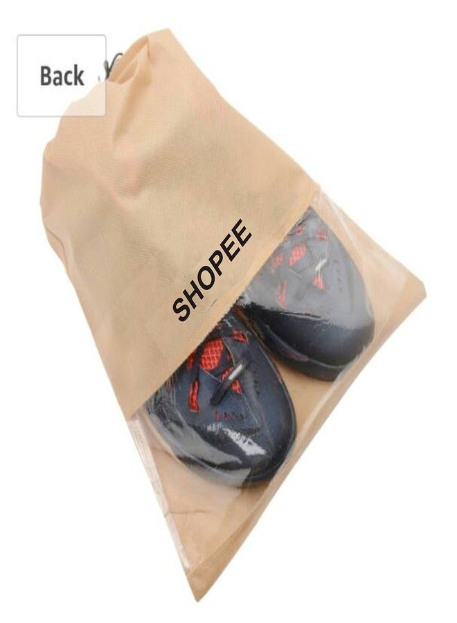 SHOPEE BRANDED 12 Pcs Travel Shoe Bag With Clear Window Transparent Shoe Cover Pack Of 12 - Image 2